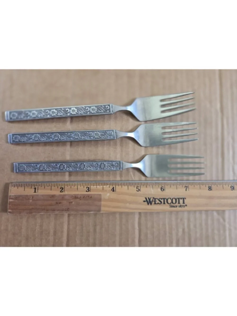 Gold Standard Night Blossom Dinner Forks Set of 3 Japan Flowers